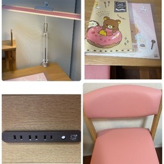 皇室御用達　浜本工芸 学習机6点セット③の画像