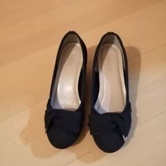 黒　パンプス　M  23.0～23.5cmの画像