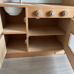 木製ままごとキッチンの画像
