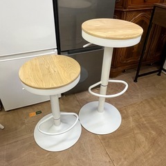 美品✨お得な2脚セット!! 激安!! カウンターチェア  バース...