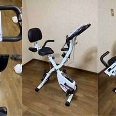 「無料！大型テレビ台、エアロバイク、耐火金庫（ジャンク）まとめて」の画像