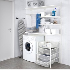 IKEA JONAXEL 収納コンビネーション（ホワイト・50x51x70cm）の画像
