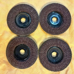 グラインダー砥石 ハイハイディスク 4個100Φ×20×16#100 使用済み1回 の画像
