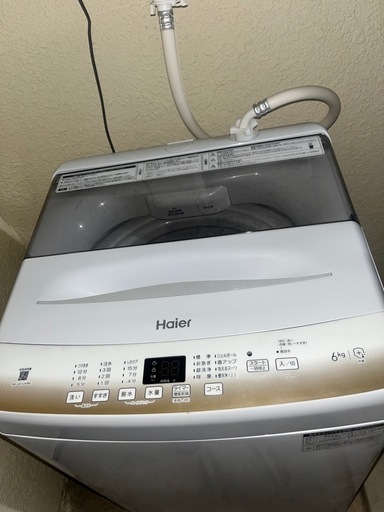 洗濯機　6キロ　ハイアール
