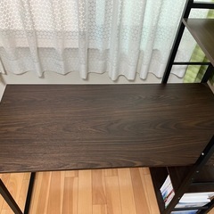 ニトリ　システムデスク　ザッキー　ダークブラウンの画像