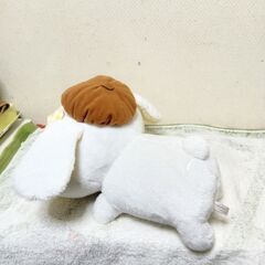 ポムポムプリン　かぶりものぬいぐるみ2個セットの画像