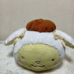 ポムポムプリン　かぶりものぬいぐるみ2個セットの画像