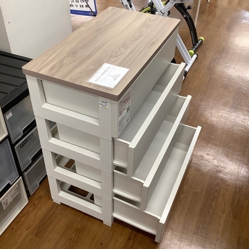 ウッドトップ4段プラチェスト【トレファク 川越店】