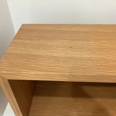 muji 壁に付けられる家具箱 オーク材突板　８８ｃｍの画像