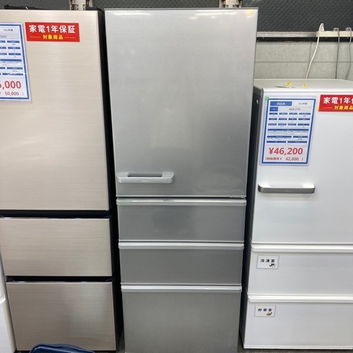 AQUA ４ドア冷蔵庫 AQR-36K 2021年製 355L