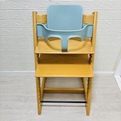 ［美品✨］清掃済み❗️子供から大人まで使える❗️　 ストッケ　トリップトラップ　イス　ベビーセット　付❗️　ベビーチェアの画像