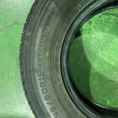 4本セット価格！！ハイエースなど　195/80R15 ウィンターマックスLV01バリ目　2024せいぞ製造の画像