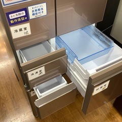 SHARP シャープ 6ドア冷蔵庫 SJ-GT51C-T 2017年製【トレファク 川越店】の画像