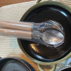 陶器皿セット 5枚スプーン付きの画像