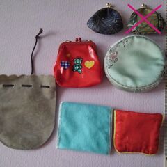 ちっちゃいポーチ、がま口等の画像