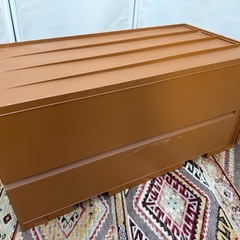 Tupperware/タッパーウェア スーパーチェスト 引き出し2段チェスト ブラウン系の画像