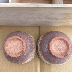 陶器製湯飲み4個セット 木箱入りの画像