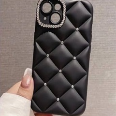 iPhone16ハードケース　マトラッセ　キルティング加工　かわいいの画像