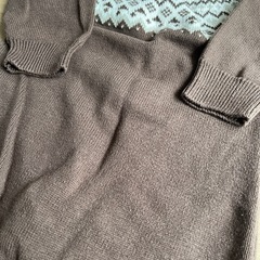 【美品】H&M ベビーロンパース　70 長袖　ニットの画像