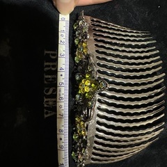 【未使用】PRESHA プレシャ スワロフスキー コーム ヘアアクセサリーの画像