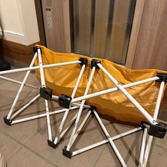 コンパクト　チェア　アウトドア2セットの画像