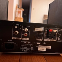 Denon D-T1 Hi-Fiセット／メインユニット＋スピーカー2台／Bluetooth/CD/AUX／¥5,000の画像