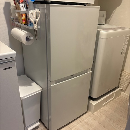 【お譲り先決定】冷蔵庫ハイアール121L(冷蔵73L、冷凍48L)