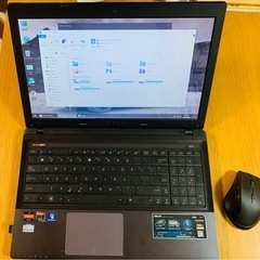 ASUS ノートパソコン K55D AMD A8-4500M の画像