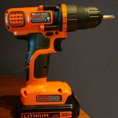 BLACK+DECKER LDX120 20V コードレスドリル＆ドライバーの画像