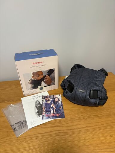 【美品】ベビービョルン 抱っこ紐 ONE KAI Air（アンスラサイト／正規品）※洗濯済・引き取り限定
