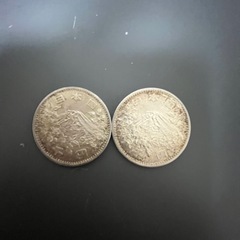 1964年東京オリンピック1000円硬貨　2枚の画像