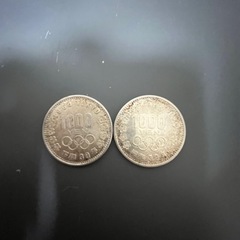 1964年東京オリンピック1000円硬貨　2枚の画像