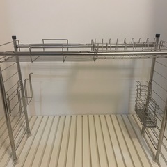 伸縮　上ラックSUS ニトリ
の画像