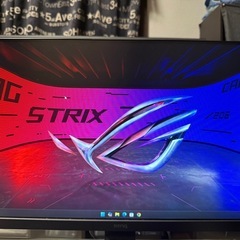 ゲーミングPC+モニターの画像