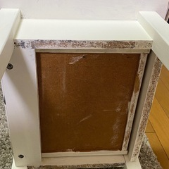 HEMNES ヘムネス サイドテーブル, ホワイトステインの画像