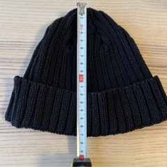 【URBAN RESEARCH】アーバンリサーチ  ニット帽 ビーニー ブラック 美品の画像