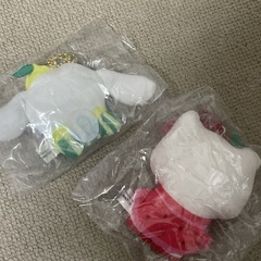 未使用♡キティとシナモロールのマスコットです☺️の画像