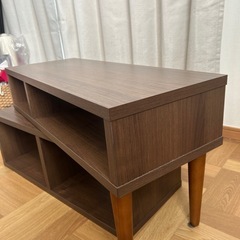 【伸長式 テレビ台】奥行き30cm (幅75-135cm WAL)の画像