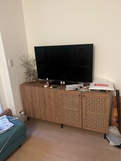 LOWYA ロウヤ ラタン調キャビネット ナチュラル