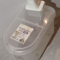 米びつ　ライスストッカー　12kg用　ライフィックス　穀物用計量ケース付き！の画像
