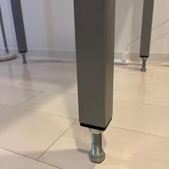 デスク ホワイト 80×70 （引き取り限定）の画像
