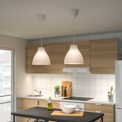 【IKEA】MELODI ペンダントランプ　ホワイトの画像