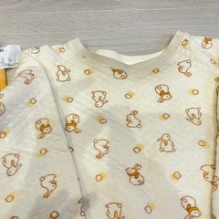 キルトパジャマ100 脱色の画像
