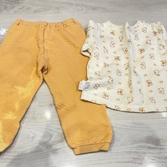 キルトパジャマ100 脱色の画像