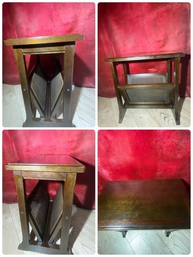 人気 マルニ木工 地中海シリーズ マガジンラック サイドテーブル