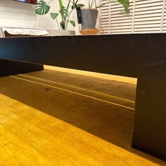 MESA TOKIO TABLE 木製ローテーブル　ダークブラウンの画像