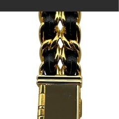 シャネル CHANEL プルミエール L H0001 ブラック GP レディース 腕時計の画像