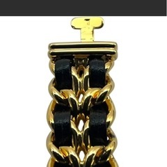 シャネル CHANEL プルミエール L H0001 ブラック GP レディース 腕時計の画像