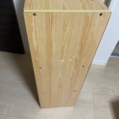 収納ボックス　3段　　木　ウッドの画像