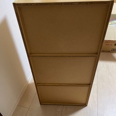 収納ボックス　3段　　木　ウッドの画像